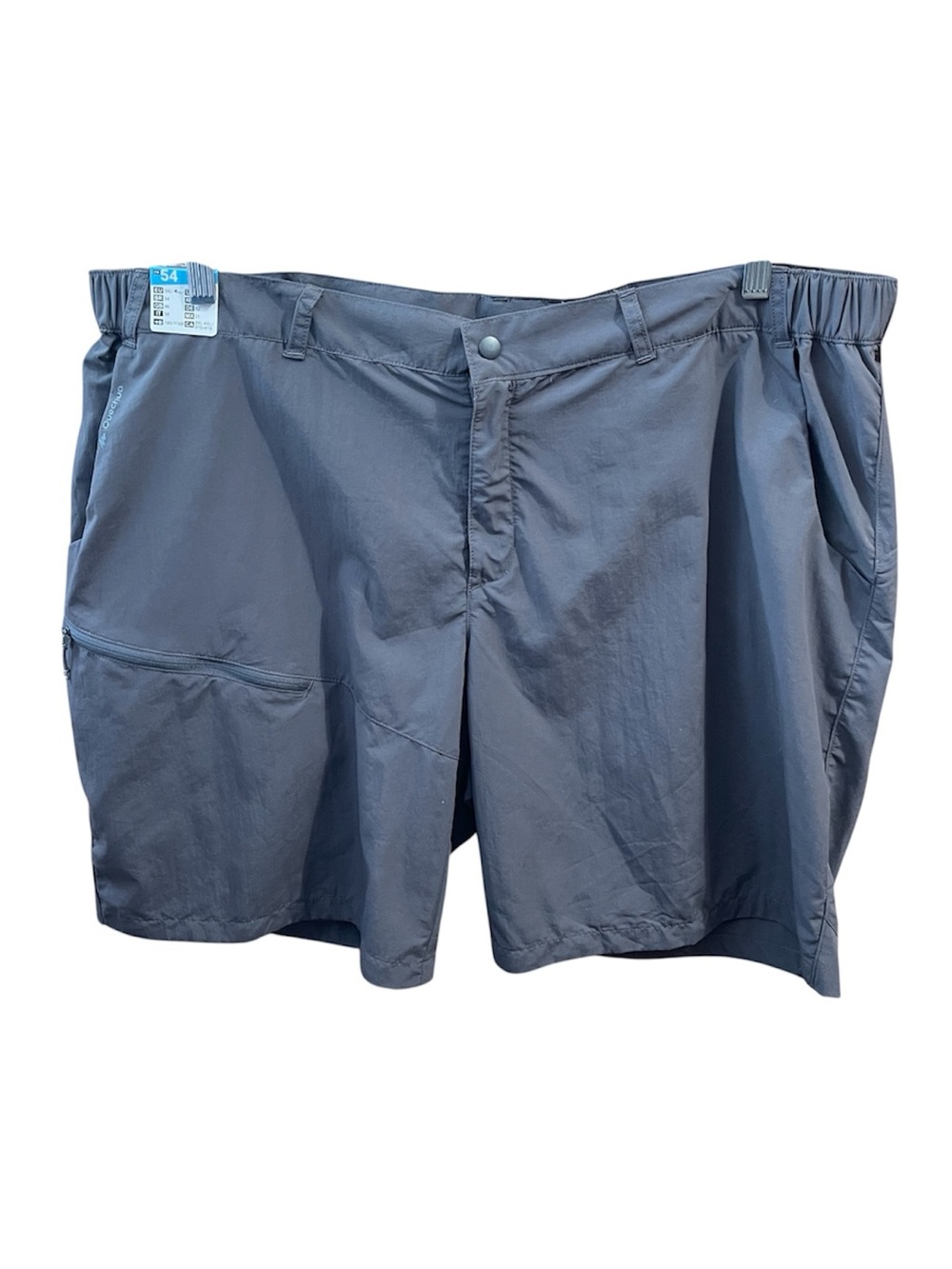 Quechua Decathlon Men's Hiking Shorts Zip Pocket Gray Size 3X Outdoor Gorpcore